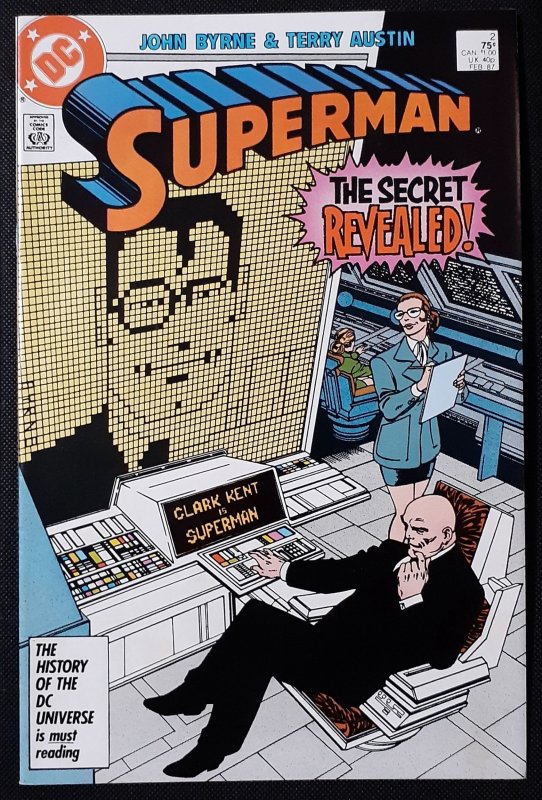 Superman #2 NM Lex Luthor, John Byrne