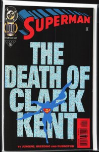 Superman #100 Holograhic Foil Cover (1995) Superman