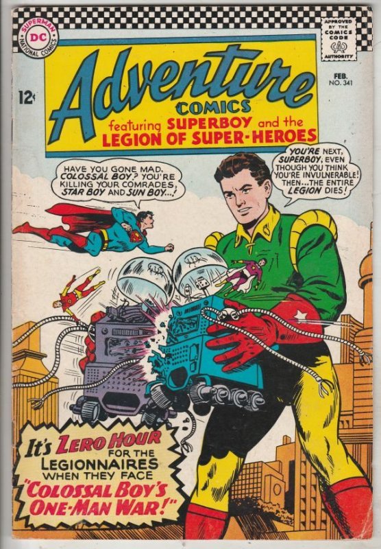 Adventure Comics #341 (Feb-66) VF High-Grade Legion of Super-Heroes, Superboy