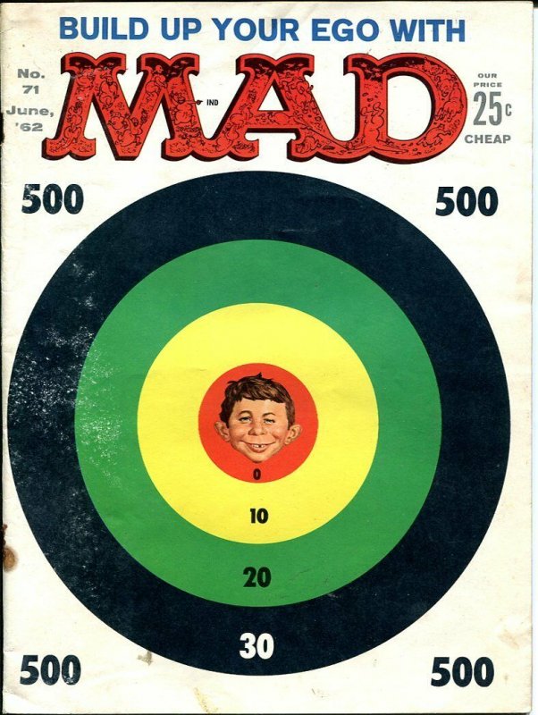 MAD MAGAZINE #71-1962-ALFRED E. NEUMAN-TARGET COVER G 