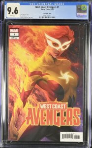 WEST COAST AVENGERS #1 MARVEL COMICS ARTGERM LAU VARIANT CGC 9.6 NM