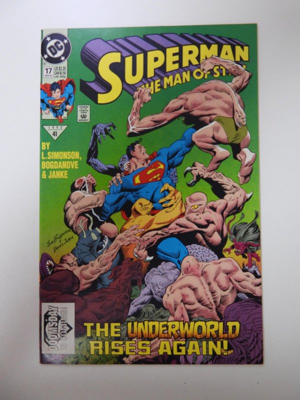 Superman: The Man of Steel #17 1st cameo appearance of Doomsday FN/VF condition