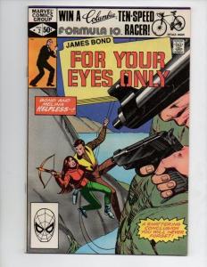 James Bond FOR YOUR EYES ONLY #2, VF/NM, 007, Marvel, 1981 more in store