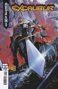 X 0F SWORDS: EXCALIBUR #15 COVERS B & C SET MARVEL NM.