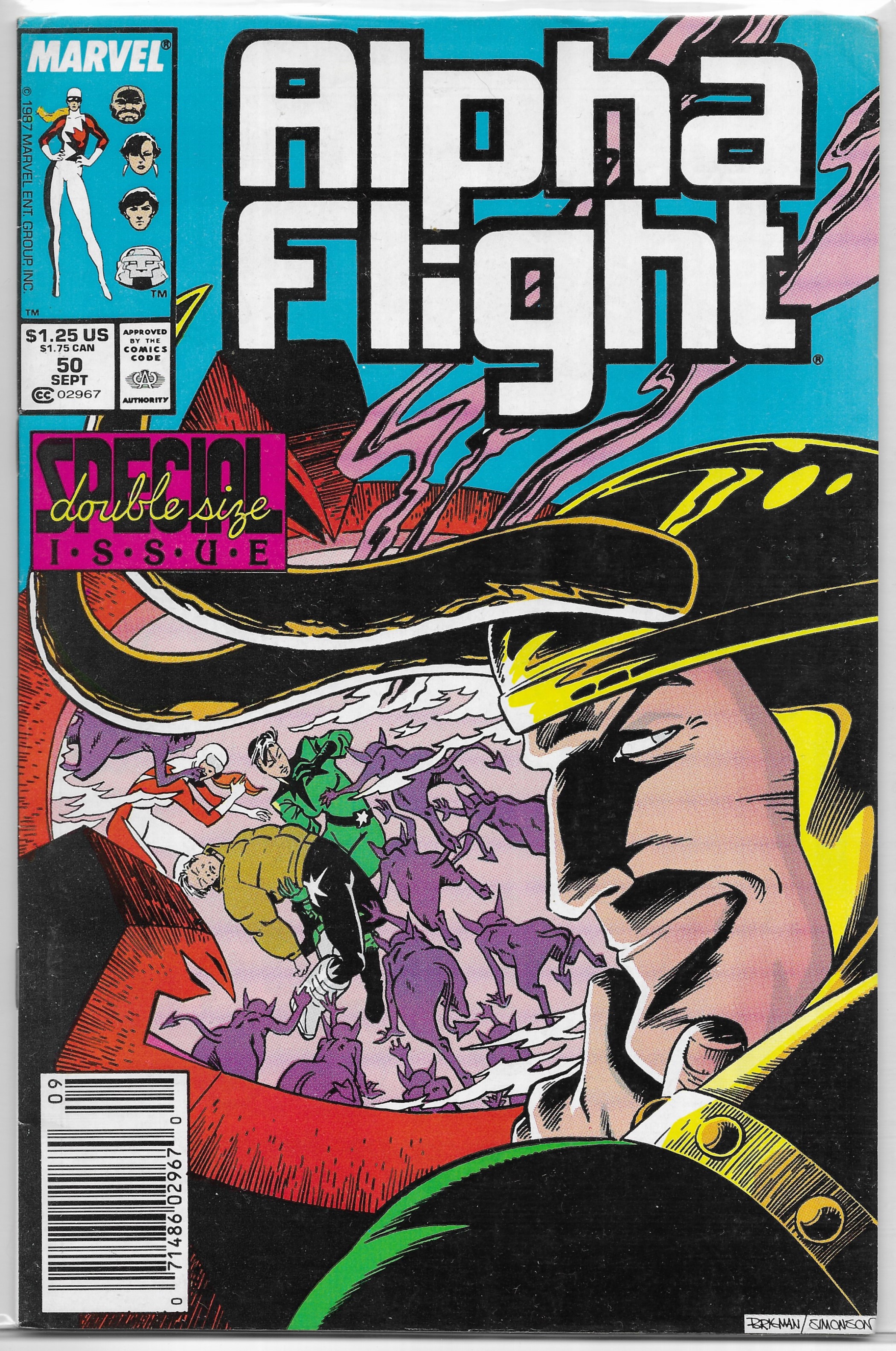 Alpha Flight Vol 1 19 50 Gd Vg Mantlo Brigman Loki Northstar Aurora Hipcomic