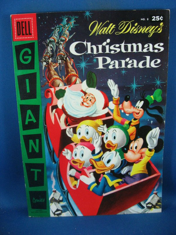 DELL GIANT CHRISTMAS PARADE 8 VF NM BARKS UNCLE SCROOGE 1956