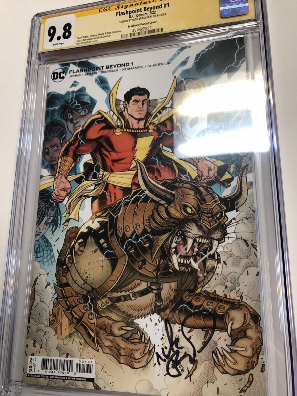 Flashpoint Beyond (2022) #1 (CGC 9.8 SS) Signed Nick Bradshaw • 1:25 • Census =2