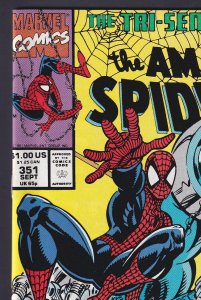 Amazing Spider-man #351 1991 Marvel Nova 9.6 Near Mint + comic