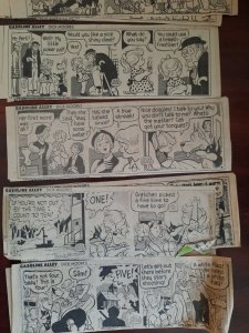 100X Gasoline Alley by Dick Moores 7 x 2.5 daily comic strips from 1980 1981 