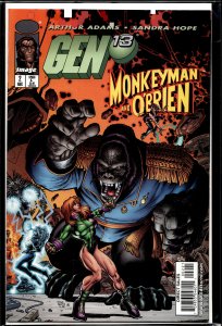 Gen 13-Monkeyman & O'Brien #2 Variant Cover (1998) Monkeyman and O'Brien