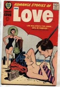 TRUE LOVE #52--1958--HARVEY--SWIMSUIT COVER--BOB POWELL--comic book