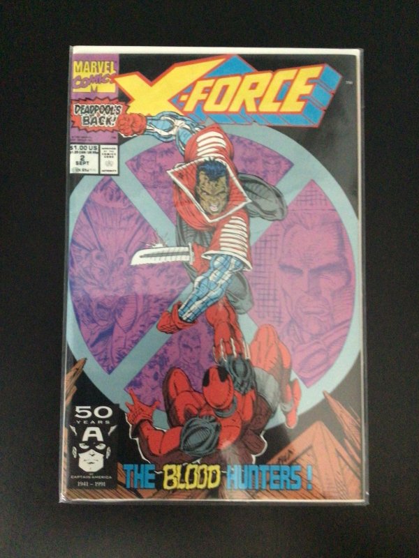 X-Force #2 (1991) 2nd Deadpool, NM-NM+