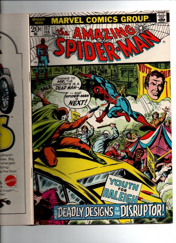 Amazing Spider-Man #117 - 1st Disruptor - 1973 - FN/VF