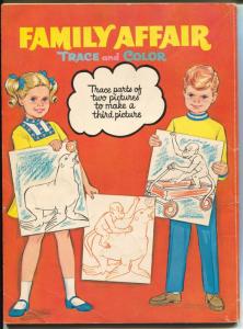 Family Affair Color and Trace Book #1414 1969-Nathalee Mode-TV Series-G/VG