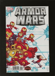 ARMOR WARS  #1 SKOTTIE YOUNG  VARIANT COVER   MARVEL IRON MAN SECRET WARS  