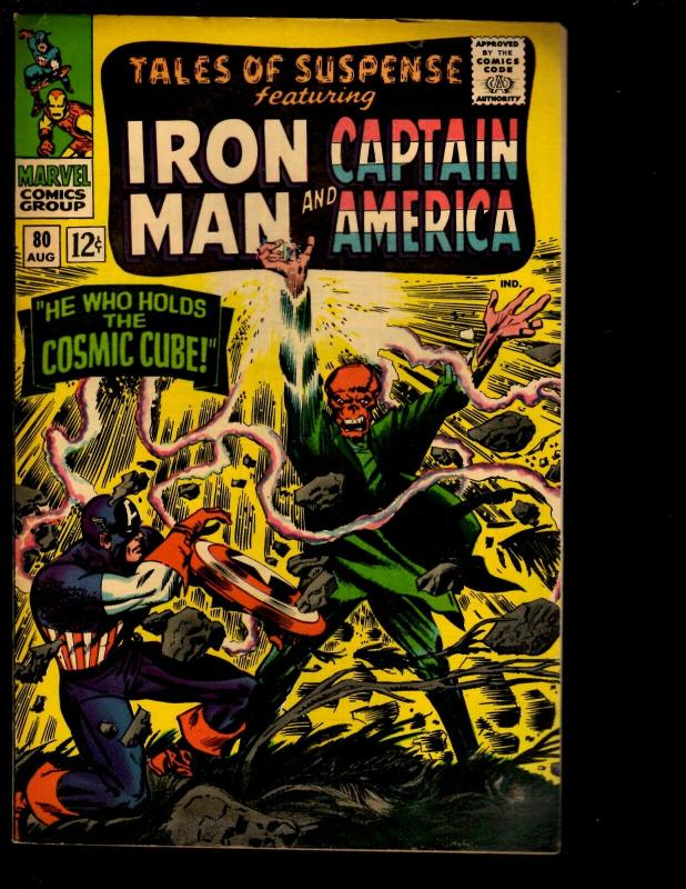 Tales Of Suspense # 80 FN Marvel Comic Book Captain America Iron Man Cosmic NE3