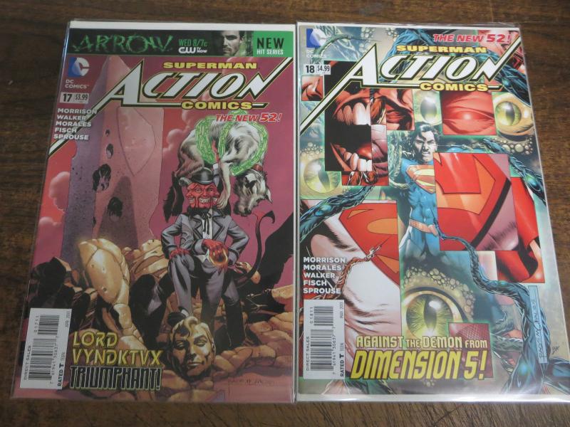 ACTION COMICS #0-8, 10-18 + Annual 1 Superman DC Comics Books New 52 VF-NM B&B