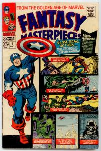 Fantasy Masterpieces #5 FN 6.0 r. Captain America Comics #5, Strange Tales #80