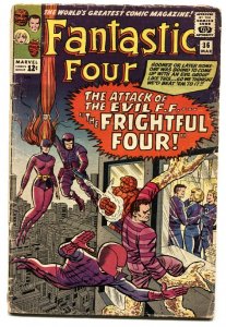 Fantastic Four #36 1st appearance Medusa Frightful Four MARVEL comic book 1965