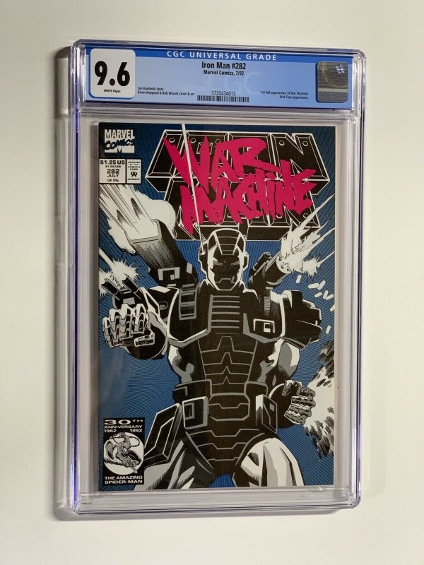 Iron Man 282 Cgc 9.6 White Pages Marvel 1st War Machine