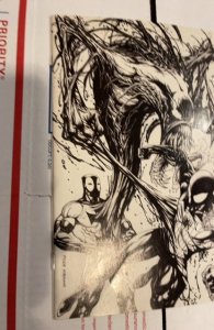 Deadpool: Back In Black #5 Tyler Kirk ham Sketch (2016) light crease on cover
