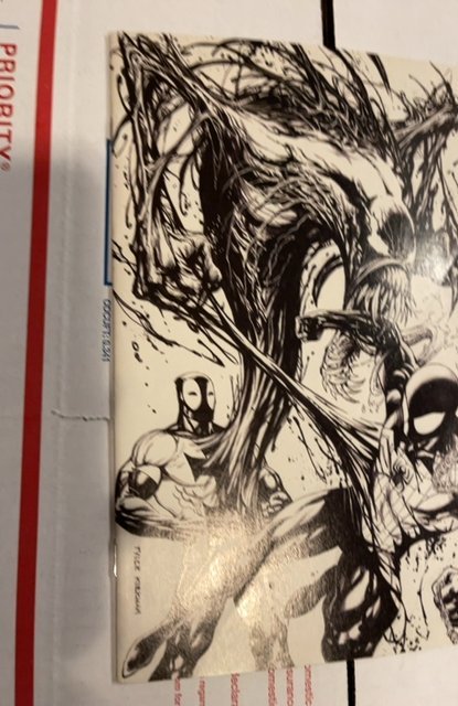 Deadpool: Back In Black #5 Tyler Kirk ham Sketch (2016) light crease on cover