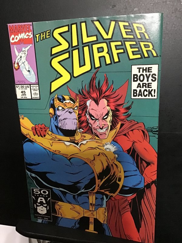 Silver Surfer #45 (1991) High-grade Mephisto and then house key! NM- Wow