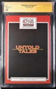 Untold Tales of Purgatori (2000) # 1 (CGC 9.8) Signed Brian Pulido * Census = 3