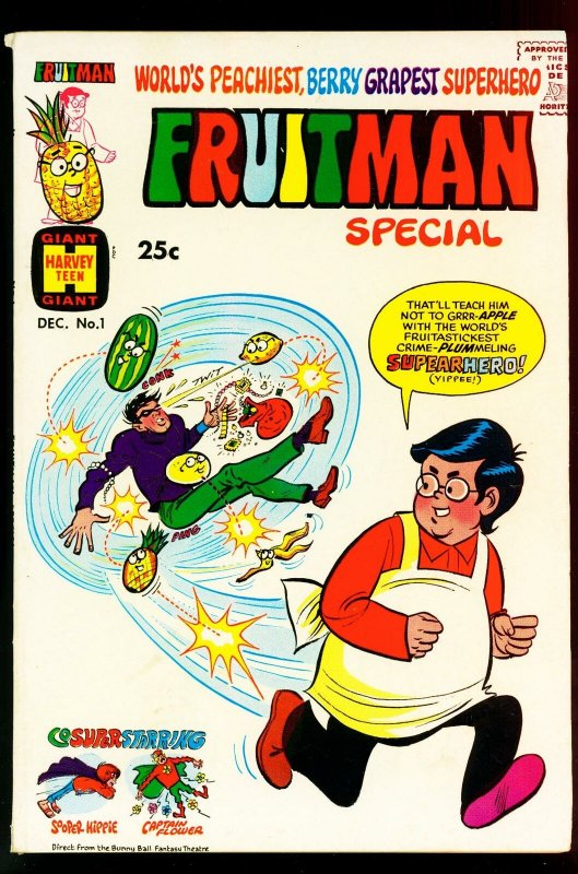 Fruitman Special #1 1969- Harvey Giant- Sooper Hippy- VG+
