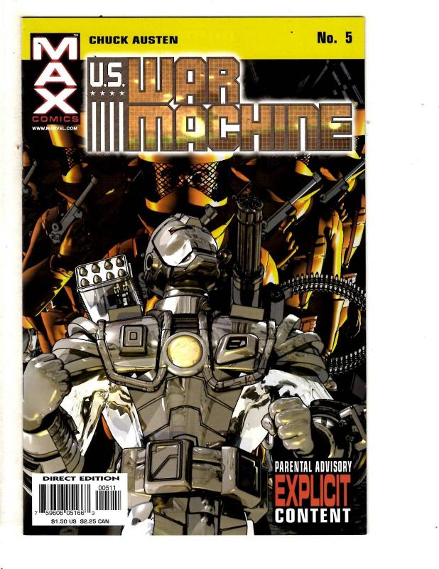 Lot Of 9 US War Machines Marvel Comic Books # 1 2 3 4 5 6 7 8 9 Iron Man J308