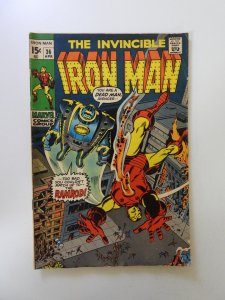 Iron Man #36 (1971) VG- condition moisture damage