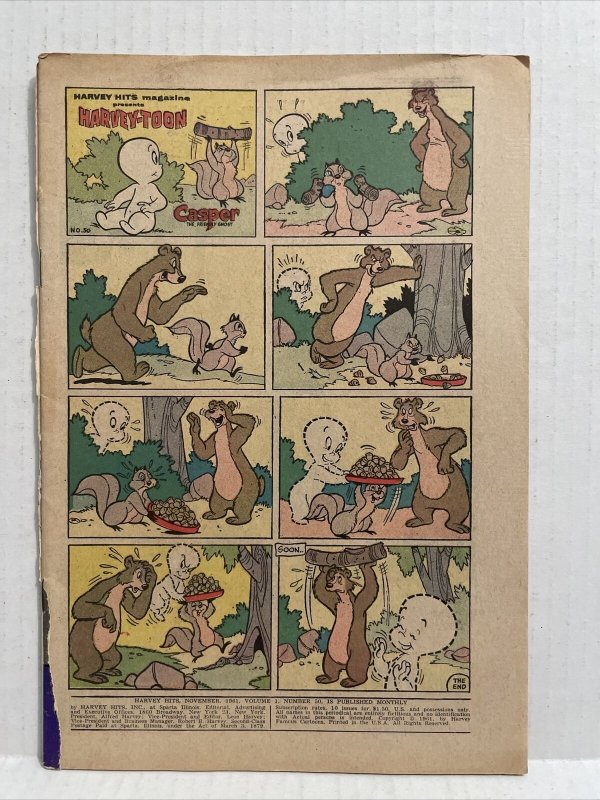 Harvey Hits #50 1961 Harvey Comics *no Front Cover