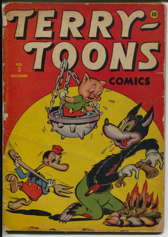 Terry-Toons #3 1942-Timely-WWII era-Paul Terry-Gandy Goose-G-