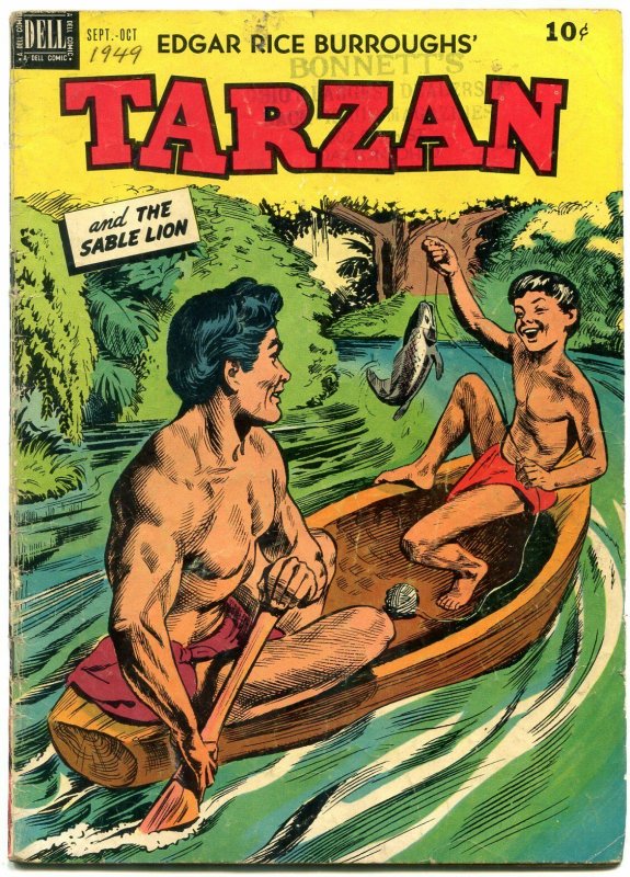 Tarzan #11 1949- Edgar Rice Burroughs- Dell Golden Age comic VG 