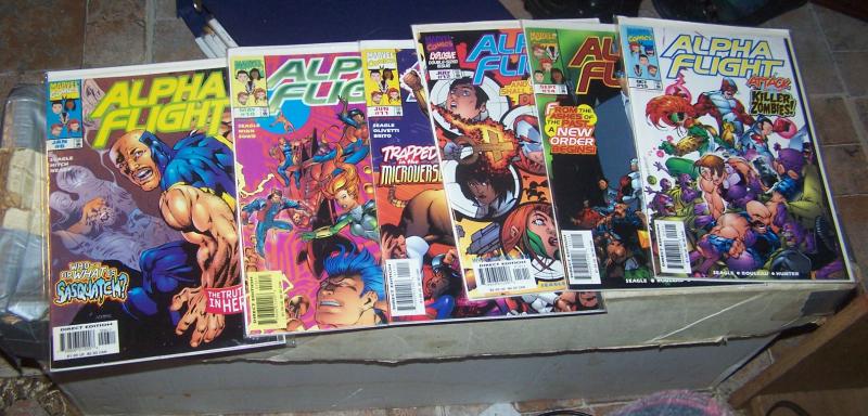 alpha flight comic LOT  #  6 10 11 12 14 15 1997 MARVEL  vindicator  sasquatch 