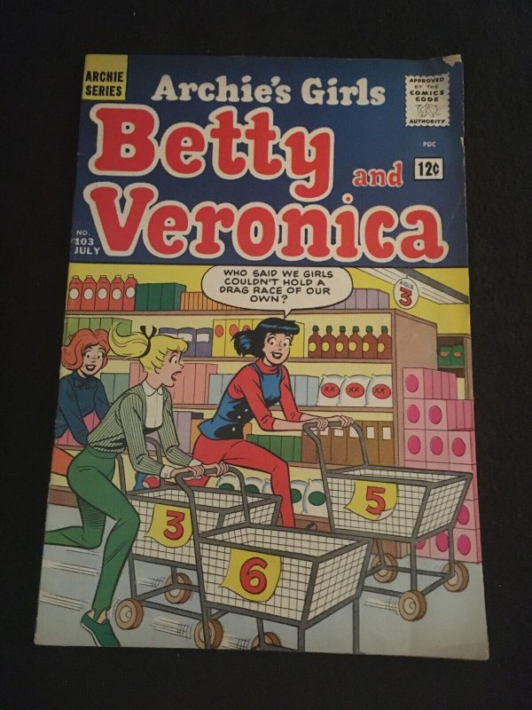 ARCHIE'S GIRLS, BETTY AND VERONICA #103 VG Condition