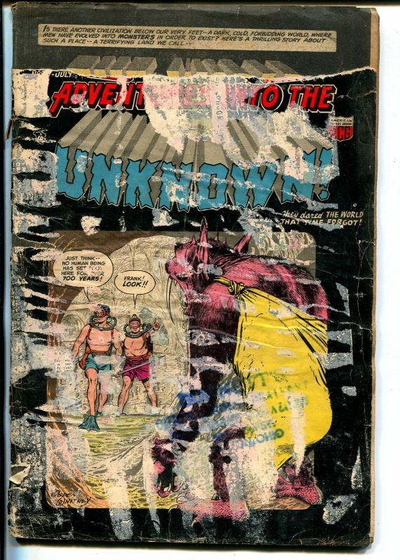 Adventures Into The Unknown #57 1954-pre-code horror-3-D effect issue-FR