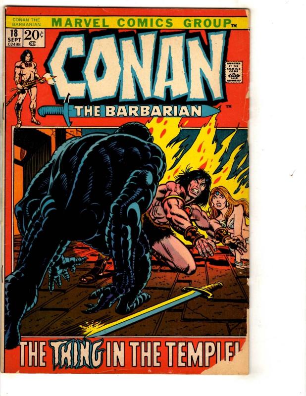 Conan The Barbarian # 18 VG Marvel Comic Book Kull Sonja Sword Sorcery J313