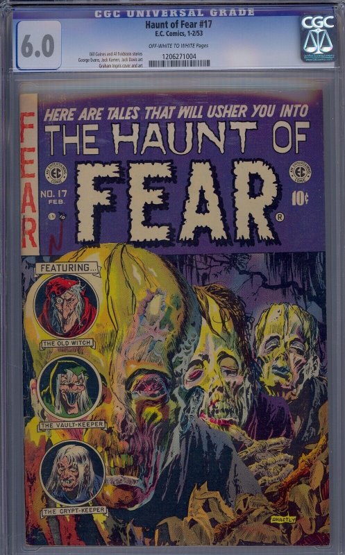 HAUNT OF FEAR #17 CGC 6.0 GRAHAM INGELS