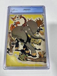 Animal Comics 1 Cgc 4.0 Ow/w Pages Dell 1941 - 1942