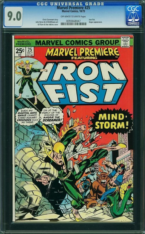 Marvel Premiere #25 (1975) CGC 9.0 VFNM