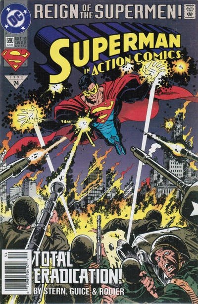 Action Comics #690 (Newsstand) GD ; DC | low grade comic Reign of the Supermen S