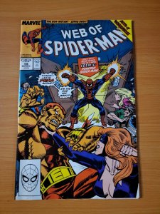 Web of Spider-Man #59 Direct Market Edition ~ NEAR MINT NM ~ 1989 Marvel Comics