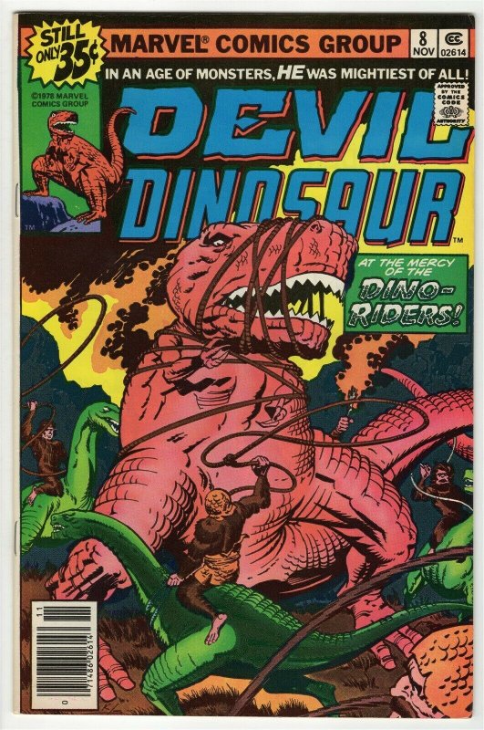 Devil Dinosaur #8 ORIGINAL Vintage 1978 Marvel Comics Jack Kirby 