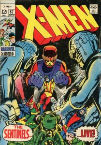 Marvel Comics The X-Men #57 (1969)Neal Adams Comic Book Grade GD+ 2.5