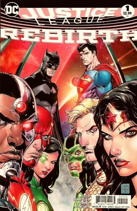 Justice League Rebirth #1 / 2nd Printing Variant (DC, 2016) NM