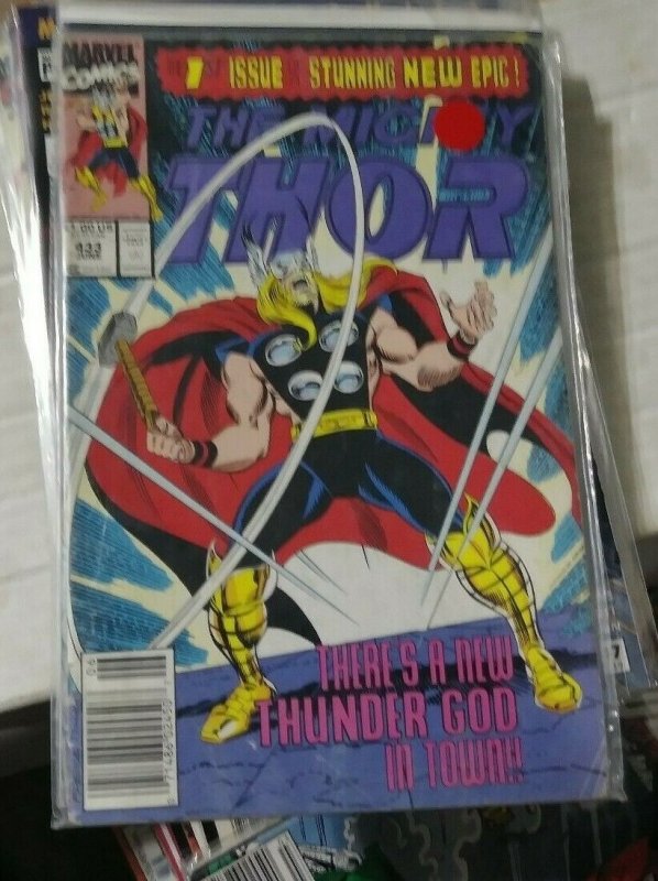 THOR # 433 1991 MARVEL new thor  ERIC MASTERSON ulik code blue