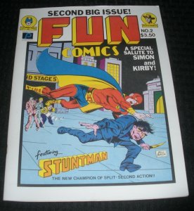 1981 FUN COMICS #2 FN 6.0 Joe Simon & Jack Kirby Tribute / Stuntman / Bill Black