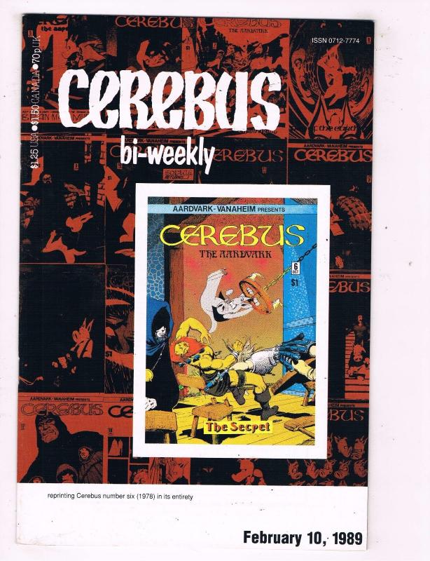 Lot Of 7 Cerebus Bi-Weekly Aardvark Vanaheim Comic Books # 3 5 6 7 8 9 10 AD27