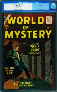 WORLD OF MYSTERY #7 cgc 7.5-Old Label-1957-SEVERIN COVER-Atlas 0015981017